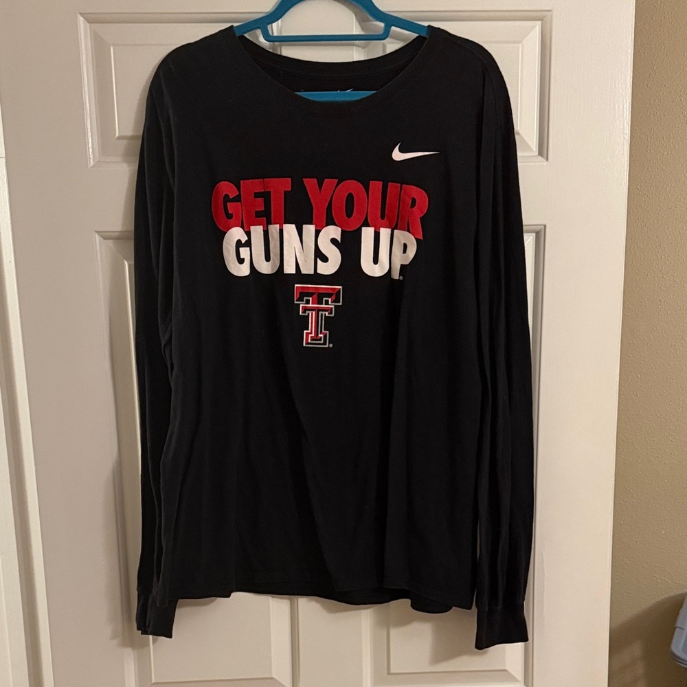 Nike Black Long Sleeve Texas Tech Tee